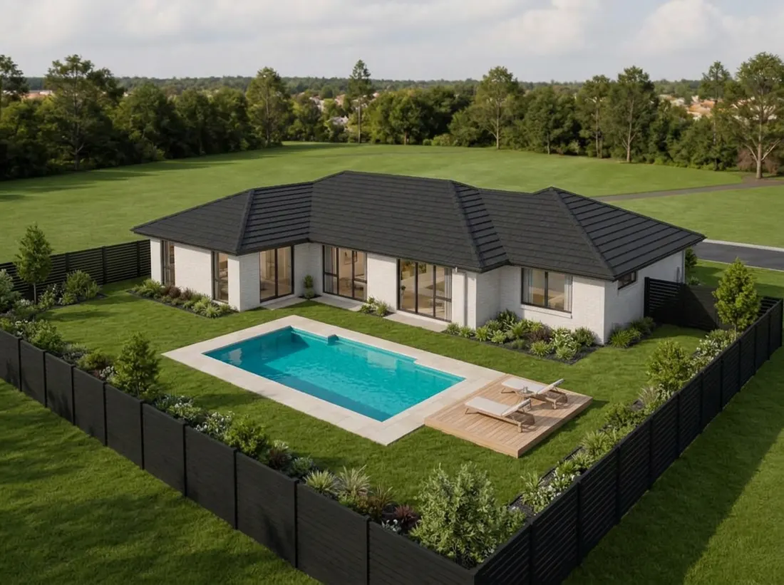 Show the build in their backyard